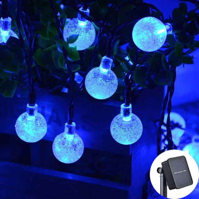 Cordão De Luzes - Varal LED Para O Natal Luz Solar