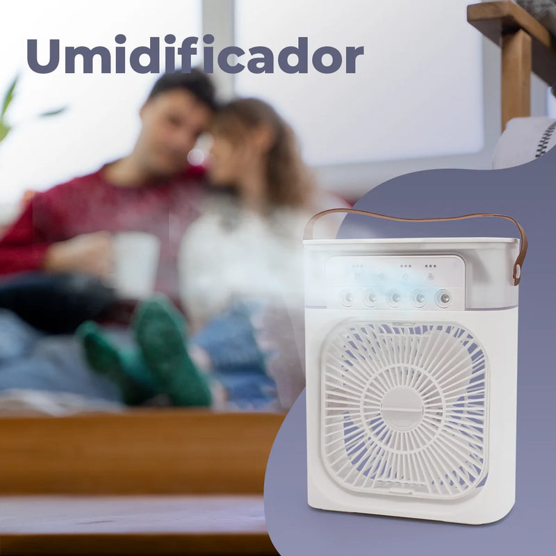 Mini Ar Condicionado Ventilador Umidificador